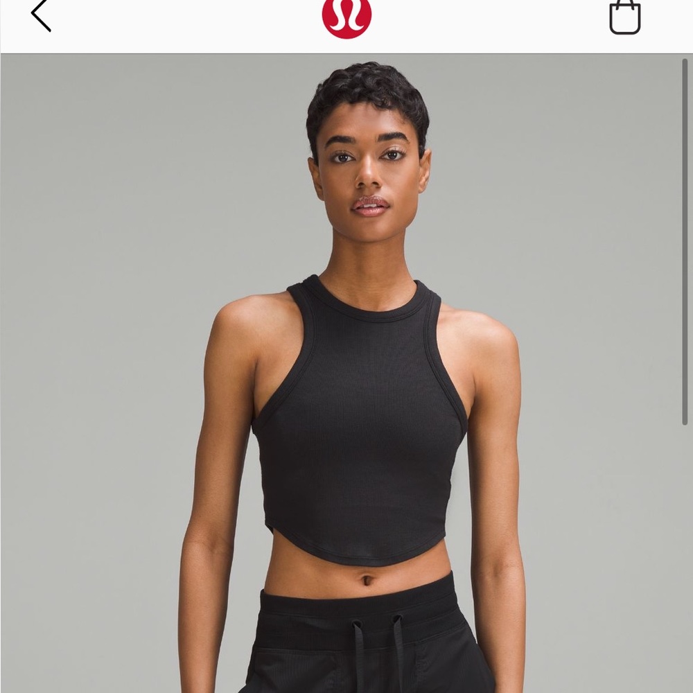 New Lululemon cropped tank top